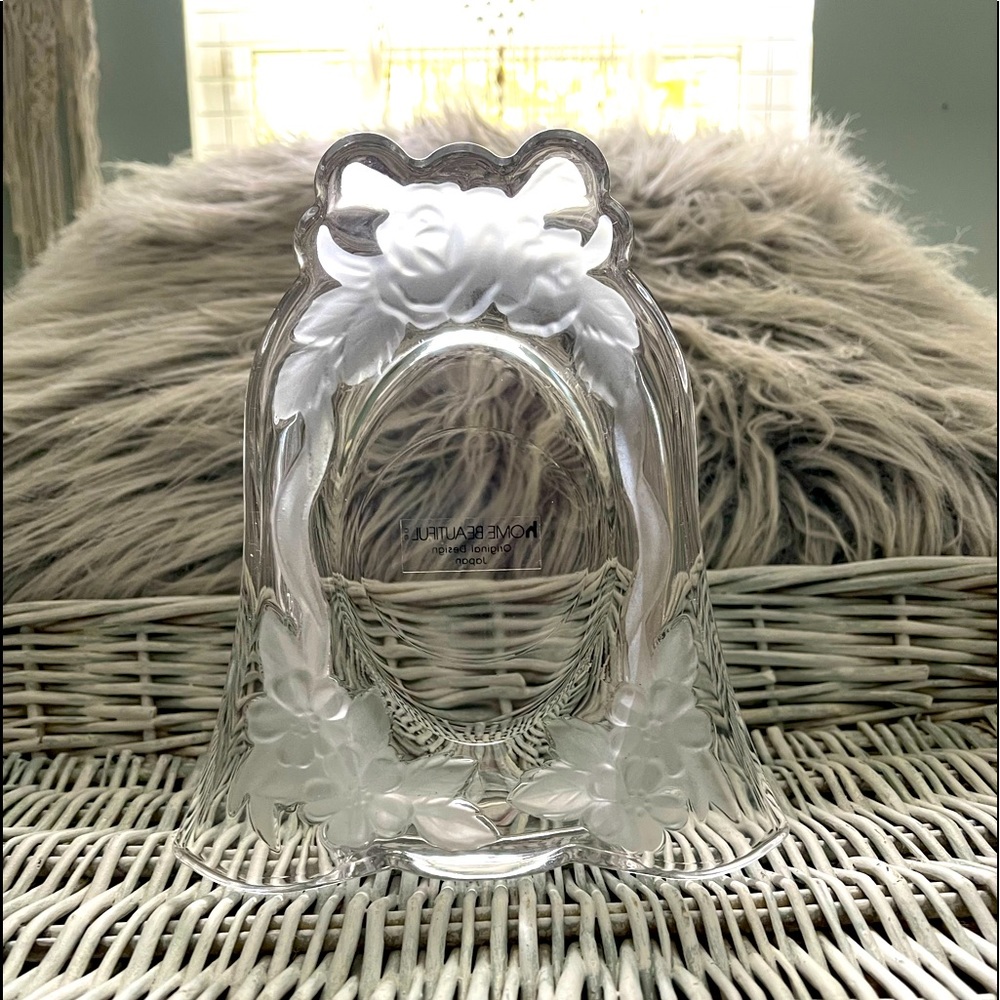 Vintage Wedding bell glass frame